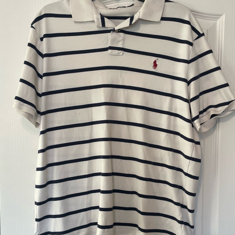 Polo by Ralph Lauren Classic White and Black Polo Shirt